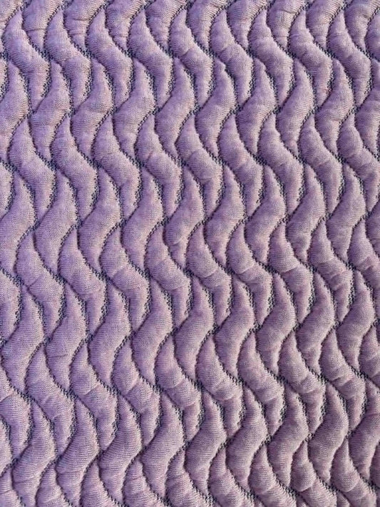 Extra Wide Dusty Pink Quilted Fabric - 72" Width - Wave Textured Quilting - Soft Touch - £2.99/m