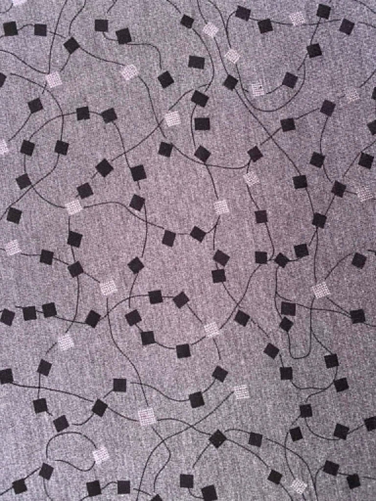 Grey & Silver Ponte Roma Double Knit Jersey Fabric - 60" Wide - Stretch - Mid-Weight - £2.99/m