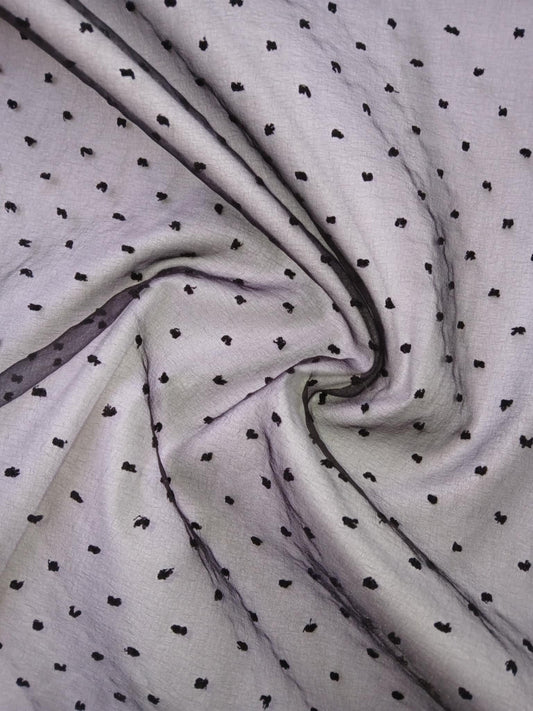 Organza Marble - Black - 59" Wide - Sold By The Metre