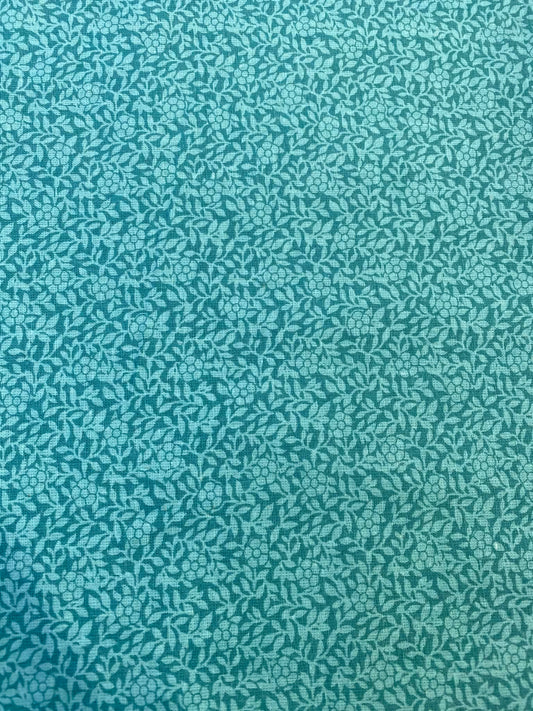 100% Cotton - Turquoise - 110"Wide - Sold By The Metre