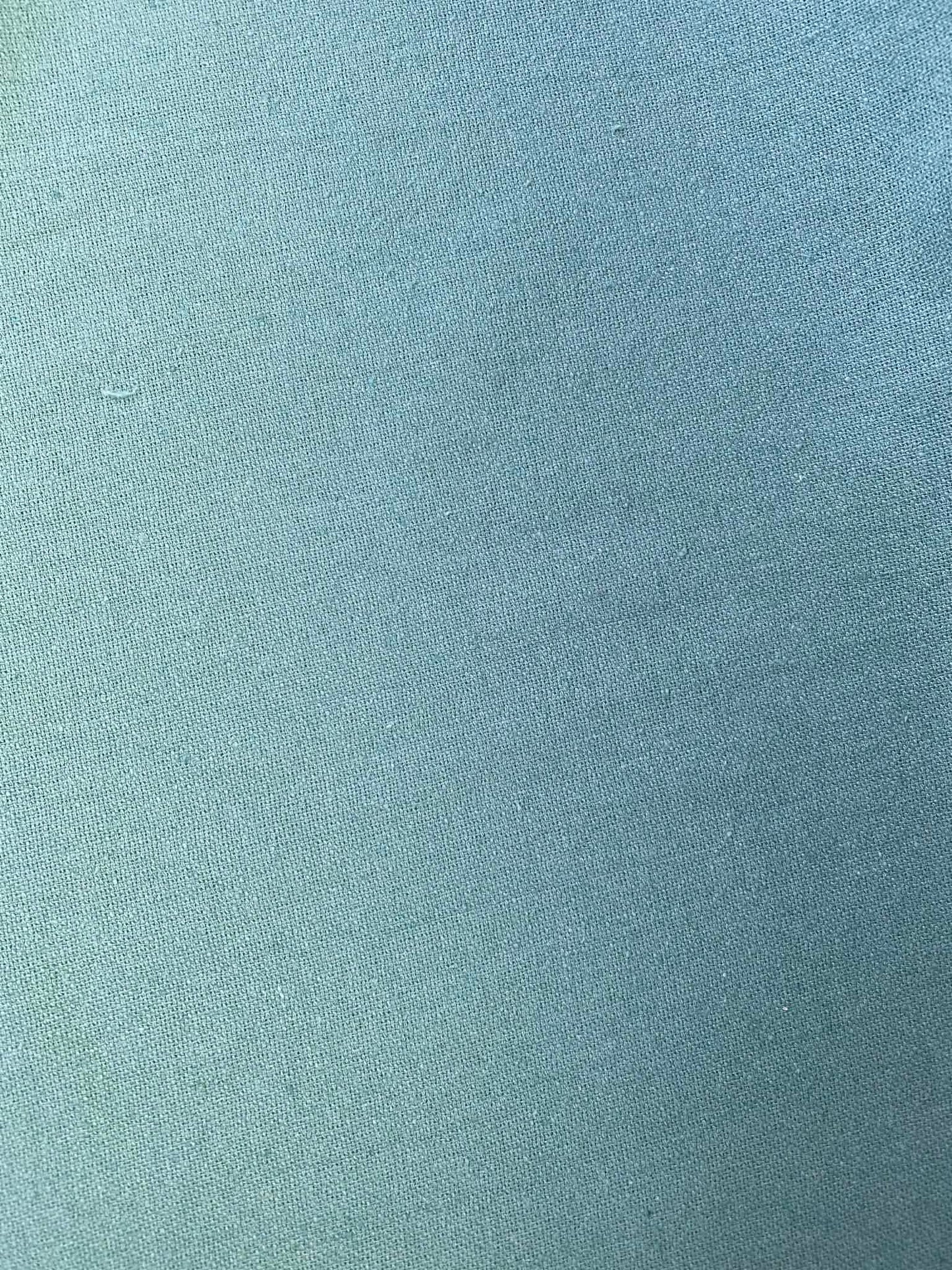 Premium Linen & Cotton Blend Fabric - Dusty Green - 57" Wide - Breathable Dressmaking Fabric