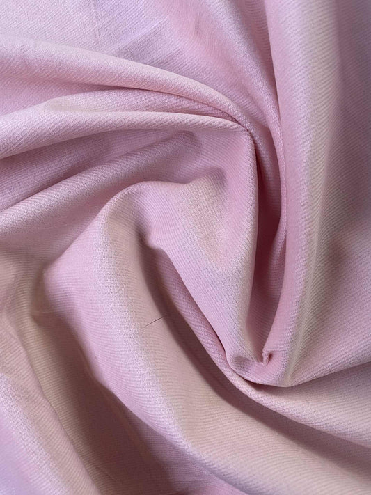 100% Cotton Corduroy - Key Fine Cord - Pale Pink - 55"Wide - Sold By The Metre