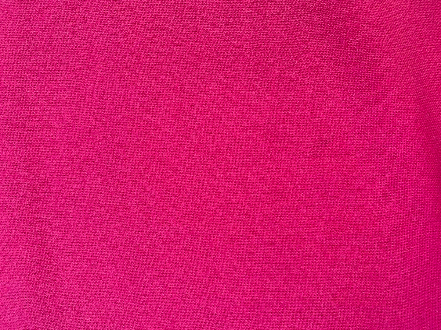 Premium Linen & Cotton Blend Fabric - Hot Pink - 57" Wide - Breathable Dressmaking Fabric