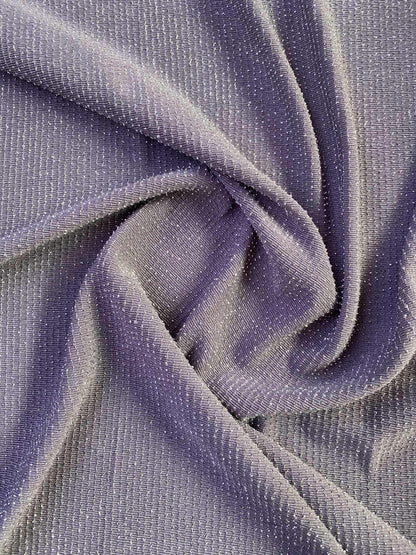 Knitted Moonlight - Grey/Silver - 60"Wide - Sold By The Metre