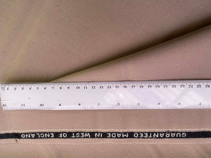 100% Wool Fabric - Camel - 30" Wide - Traditional Tailoring & Heritage Quality - £5.99/m