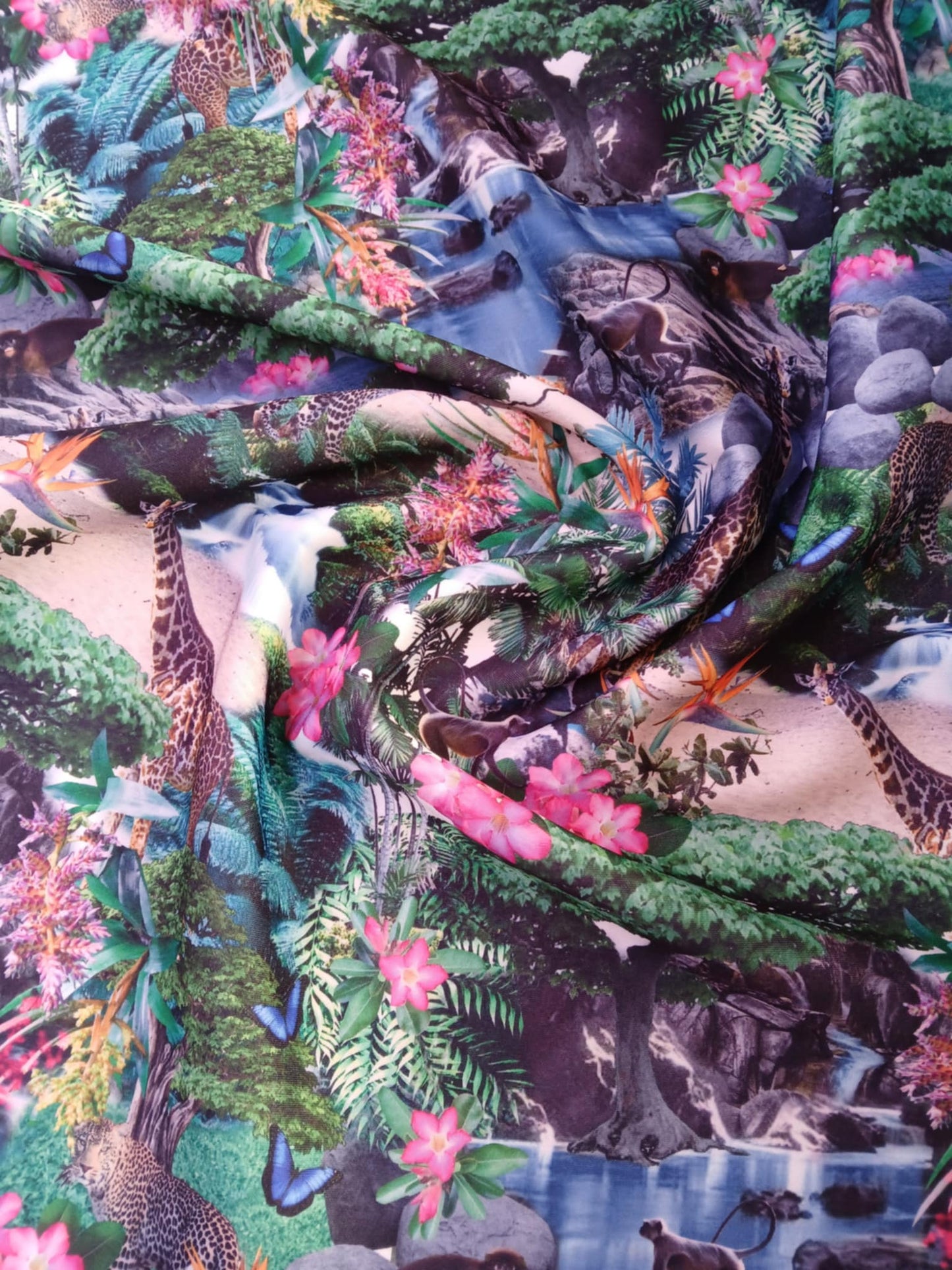 Scuba - Jungle - Multicoloured - 60" Wide - Sold By The Metre