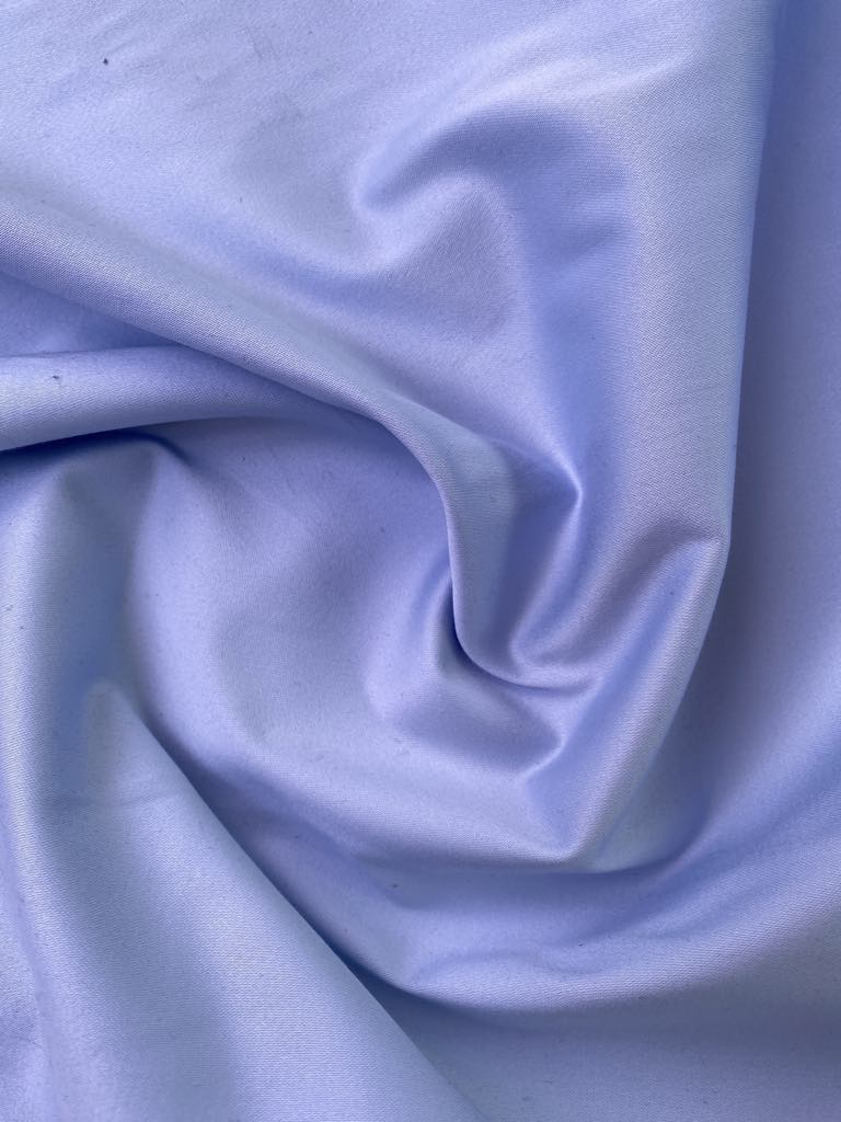 Cotton Sateen - Baby Blue - 52" Wide - Sold By The Metre
