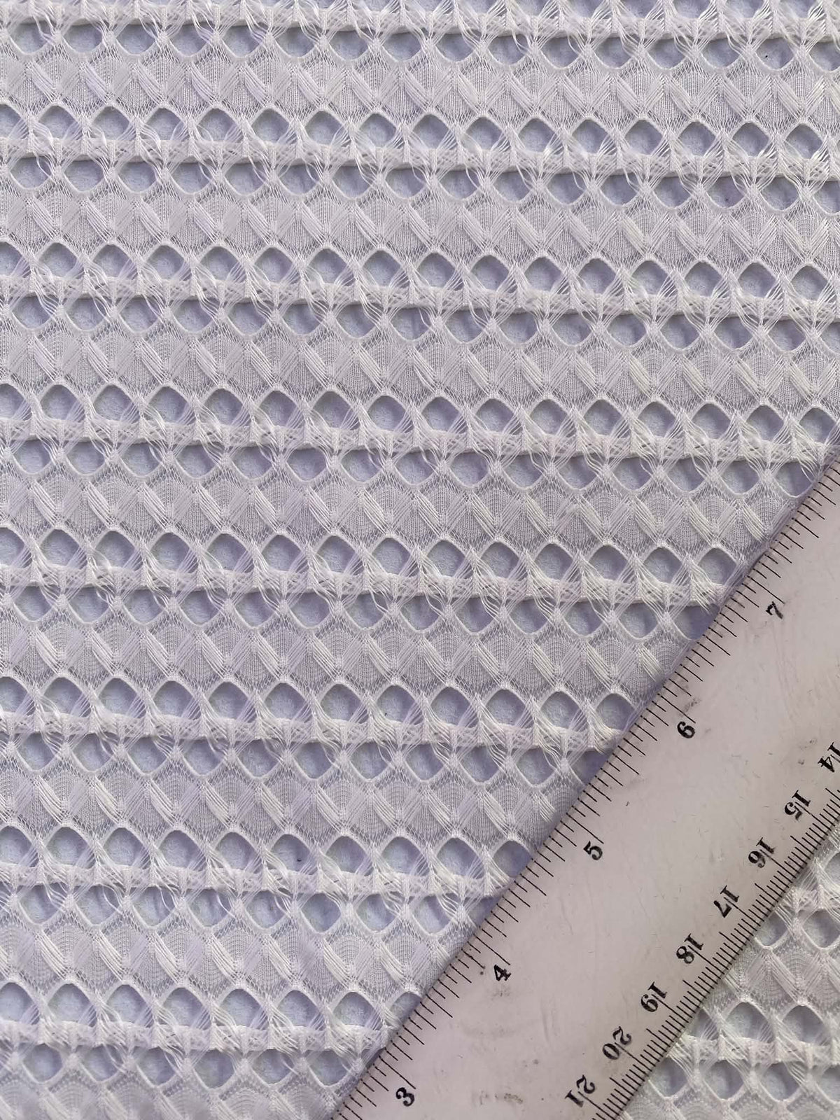 Lattice Stretch Fabric - 100% Polyester - 59" Wide