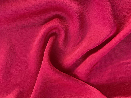 Crepe Backed Satin - Hot Pink - 57"Wide - Sold By The Metre