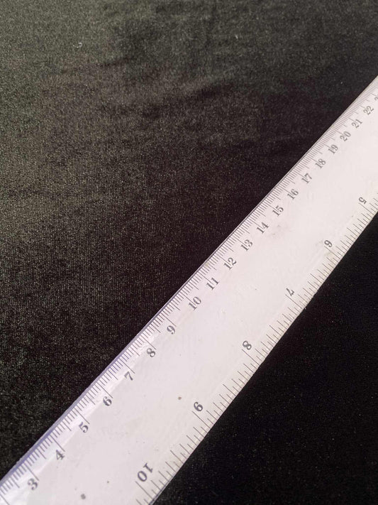 Plain Velvet - Black - 60"Wide - Sold By The Metre