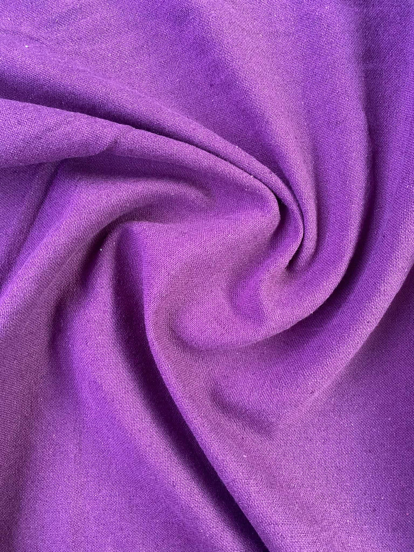Premium Linen & Cotton Blend Fabric - Purple - 57" Wide - Breathable Dressmaking Fabric
