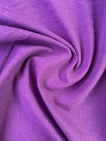 Premium Linen & Cotton Blend Fabric - Purple - 57" Wide - Breathable Dressmaking Fabric