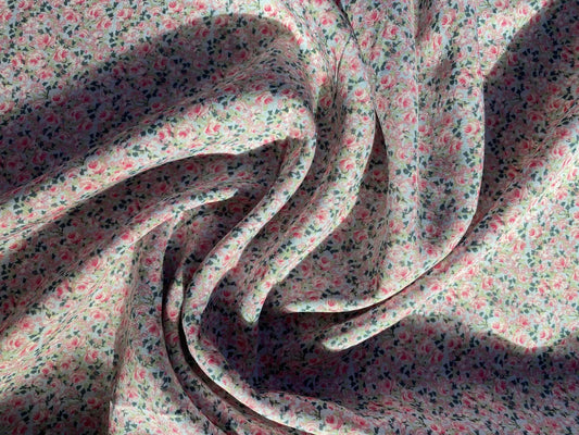 Viscose - Pink/Green/Blue - 57"Wide - Sold By The Metre