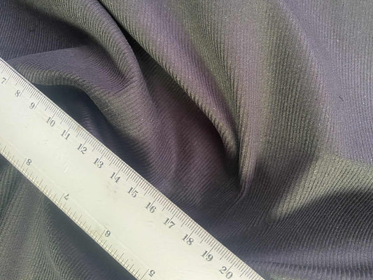 100% Cotton Corduroy - Black - 52"Wide - Sold By The Metre