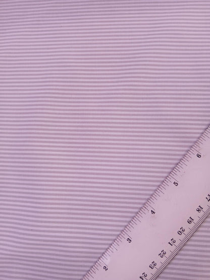 River Island - Poly Cotton 40/60 - Stripe - Grey/White - 58" Wide - Sold By The Metre