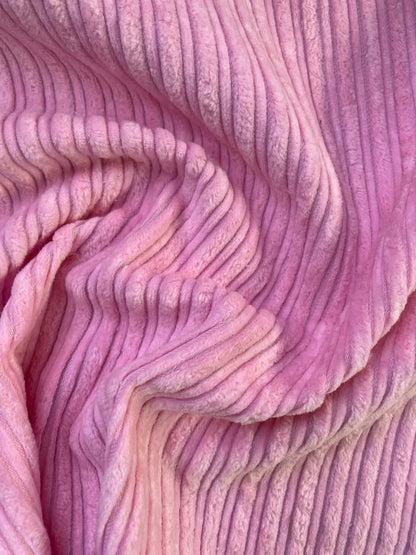 Baby Pink Soft Corduroy Fabric - 47" Wide, No Stretch, £3.99 per Metre