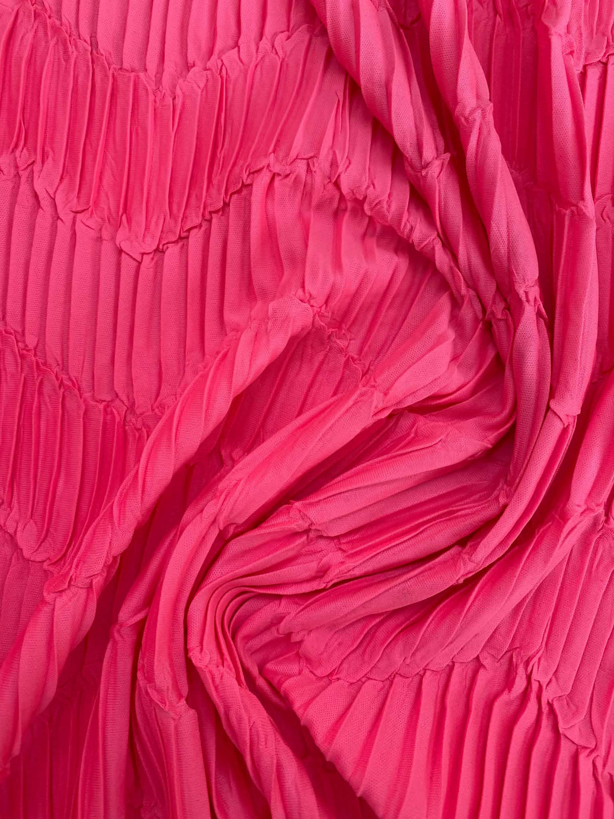 Chevron Pleated Stretch Polyester Fabric - 68" Wide, £3.99 per Metre