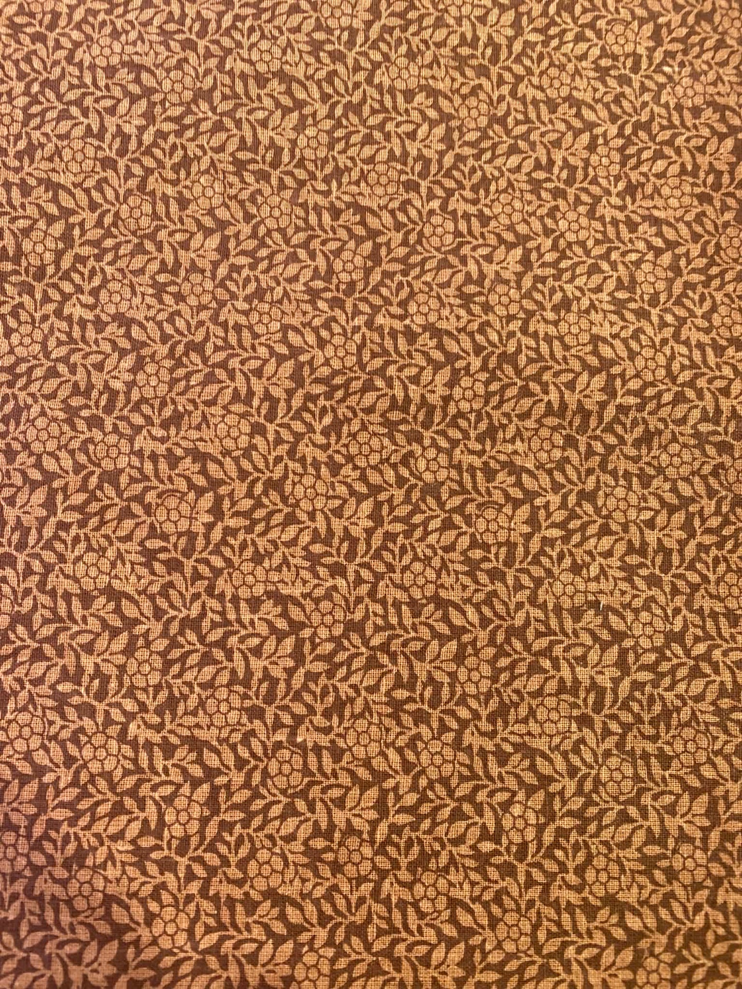 100% Cotton - Brown - 110"Wide - Sold By The Metre