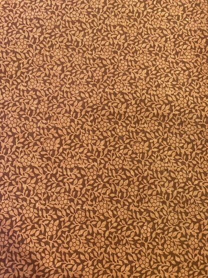 100% Cotton - Brown - 110"Wide - Sold By The Metre