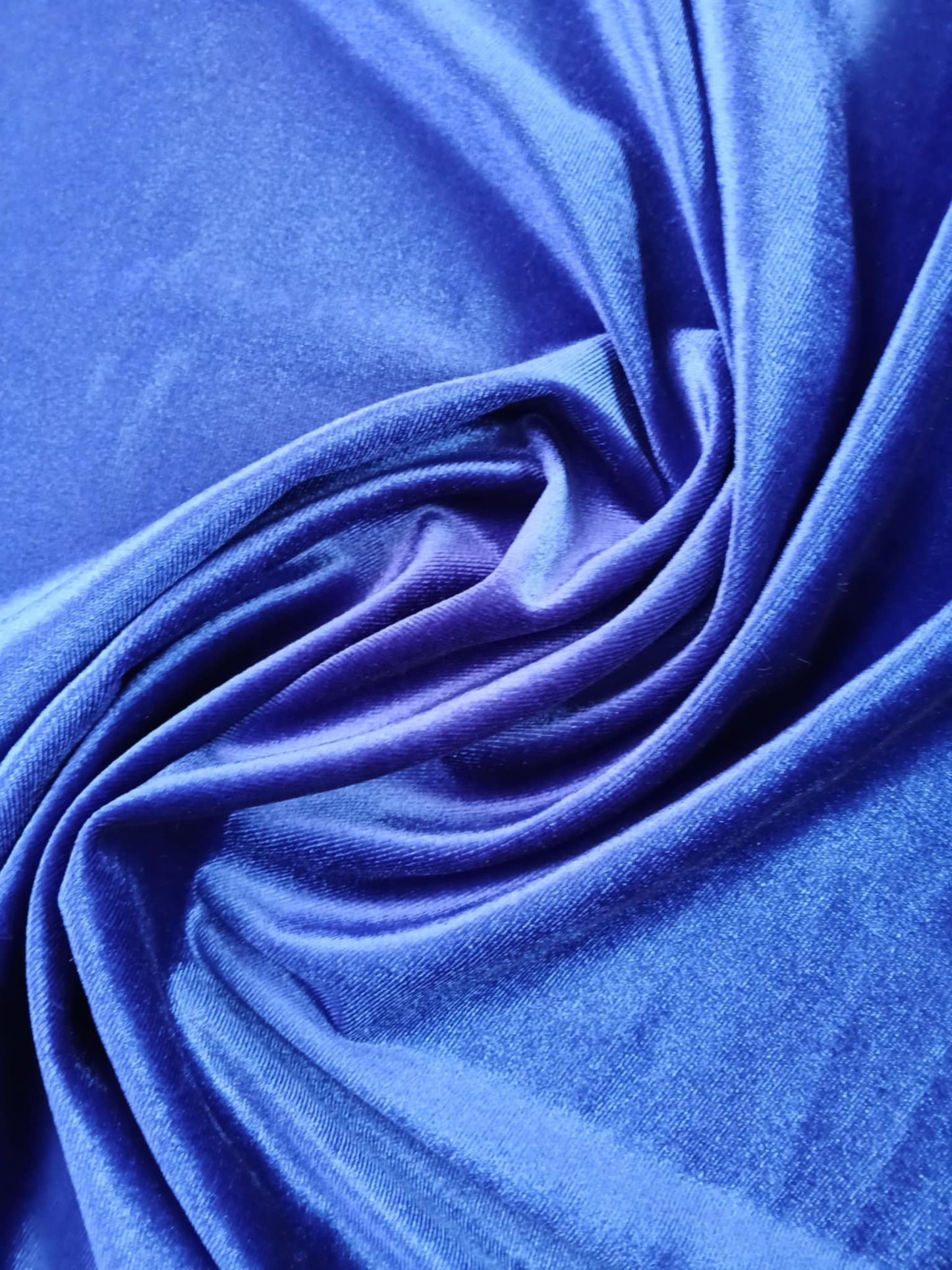 Spandex Velvet - Royal Blue - 59" Wide - Sold By The Metre