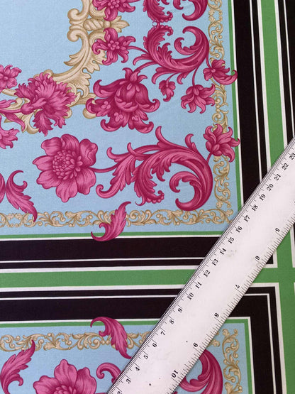 ITY - Blue/Pink/Green/Black - 60"Wide - Sold By The Metre