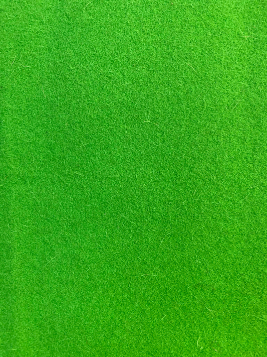 100% Wool - Green- 62"Wide - Sold By The Metre