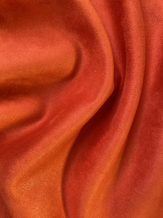 Scuba Suede - Orange - 59" Wide - Sold By The Metre