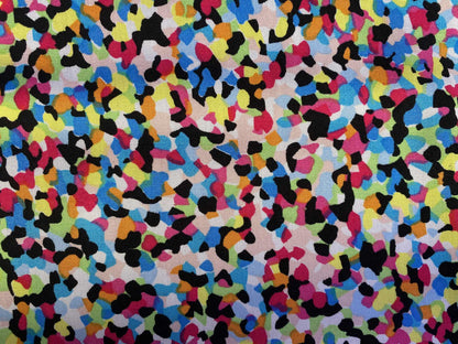 Viscose - Pink/Blue/Yellow/Black/Orange - 57"Wide - Sold By The Metre