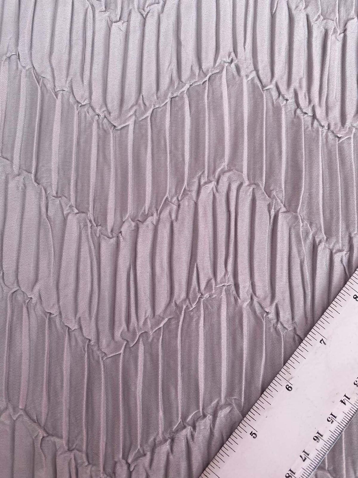 Chevron Pleated Stretch Polyester Fabric - 68" Wide, £3.99 per Metre