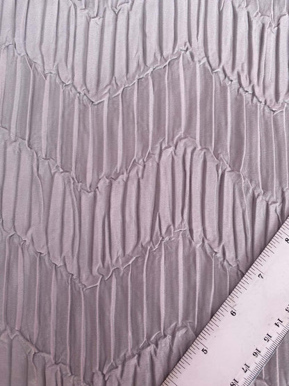 Chevron Pleated Stretch Polyester Fabric - 68" Wide, £3.99 per Metre