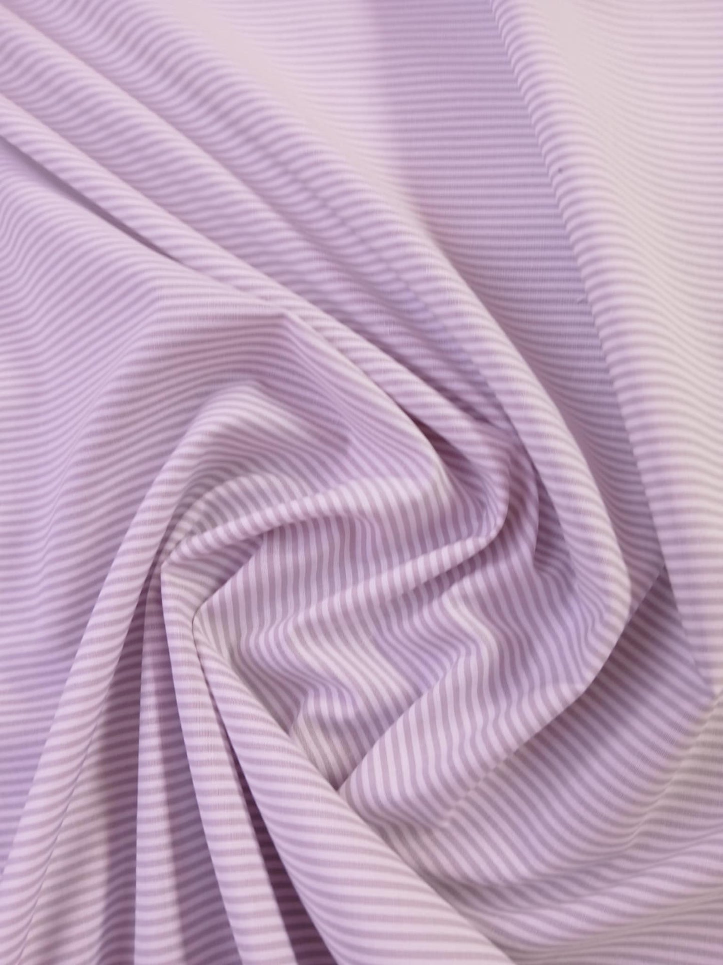 River Island - Poly Cotton 40/60 - Stripe - Grey/White - 58" Wide - Sold By The Metre