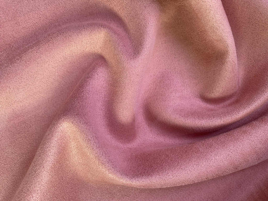 Scuba Suede - Blush Pink - 59" Wide - Sold By The Metre