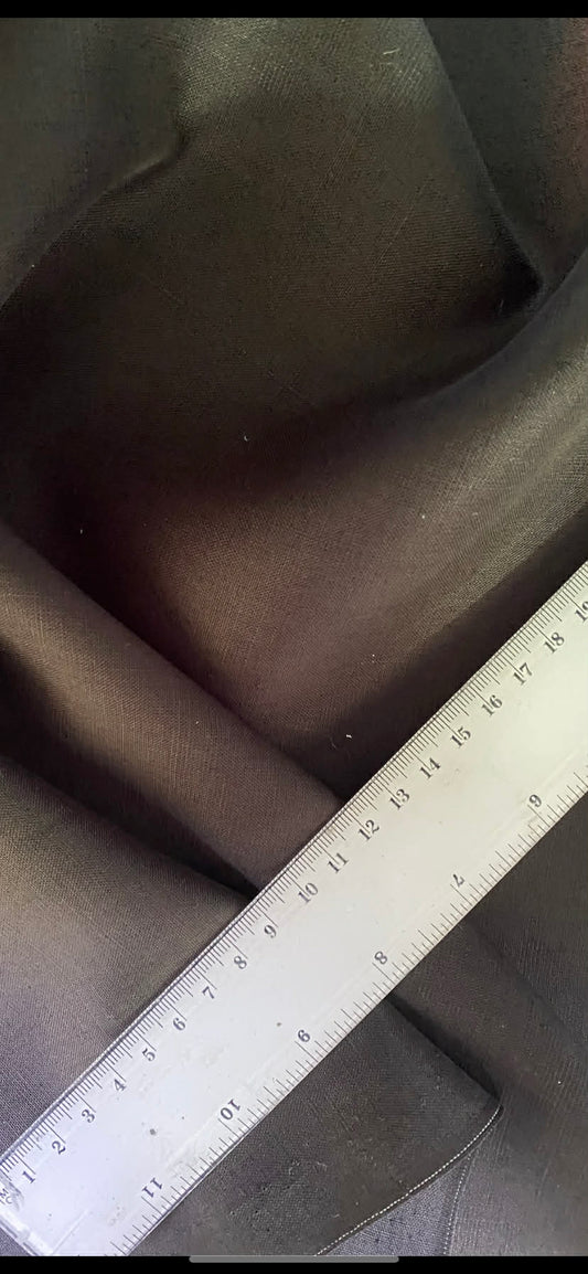 Premium Black Ramie Fabric - 100% Natural Fibre - 59" Wide - No Stretch - £4.99/m