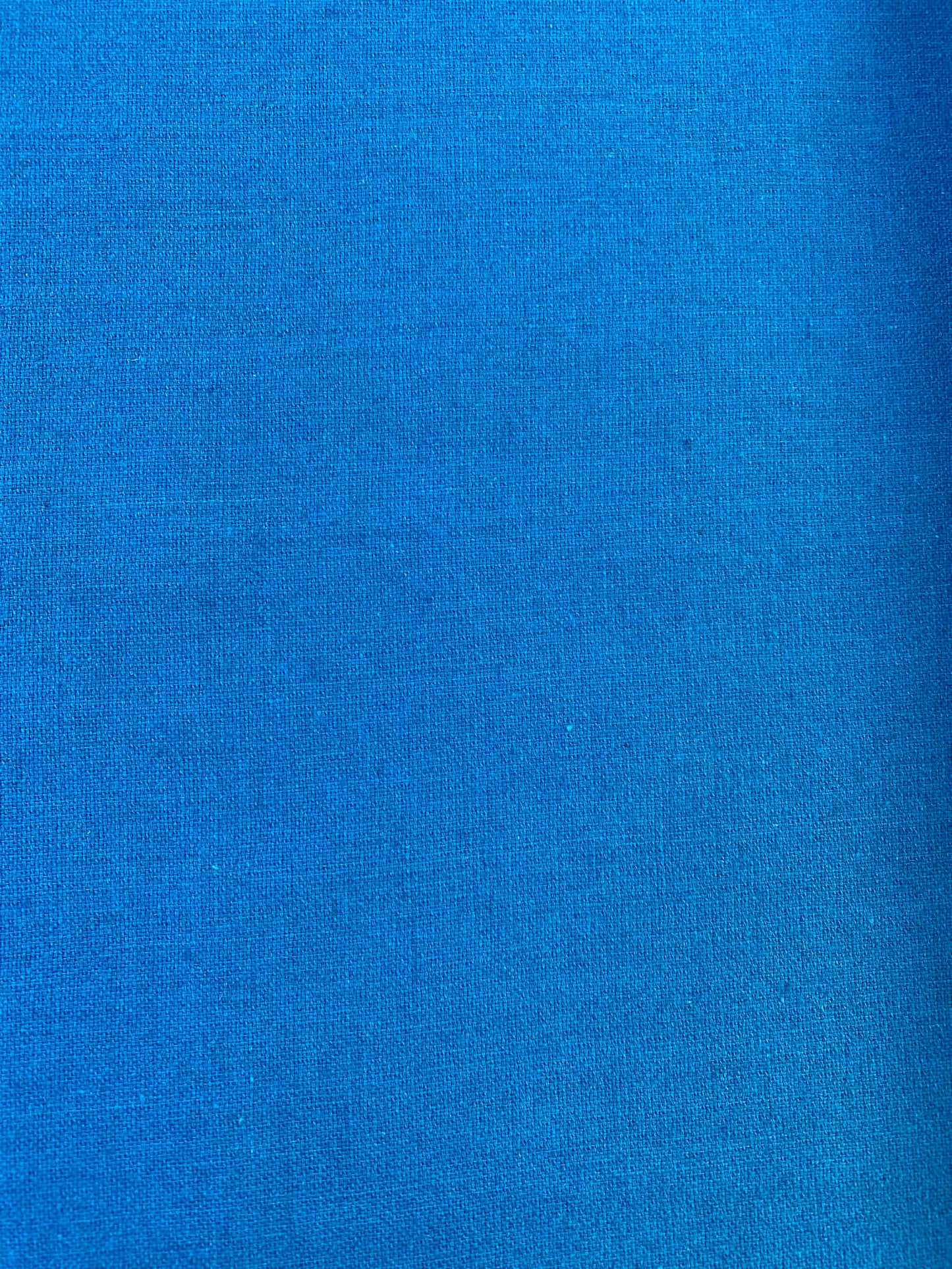 Premium Linen & Cotton Blend Fabric - Blue - 57" Wide - Breathable Dressmaking Fabric