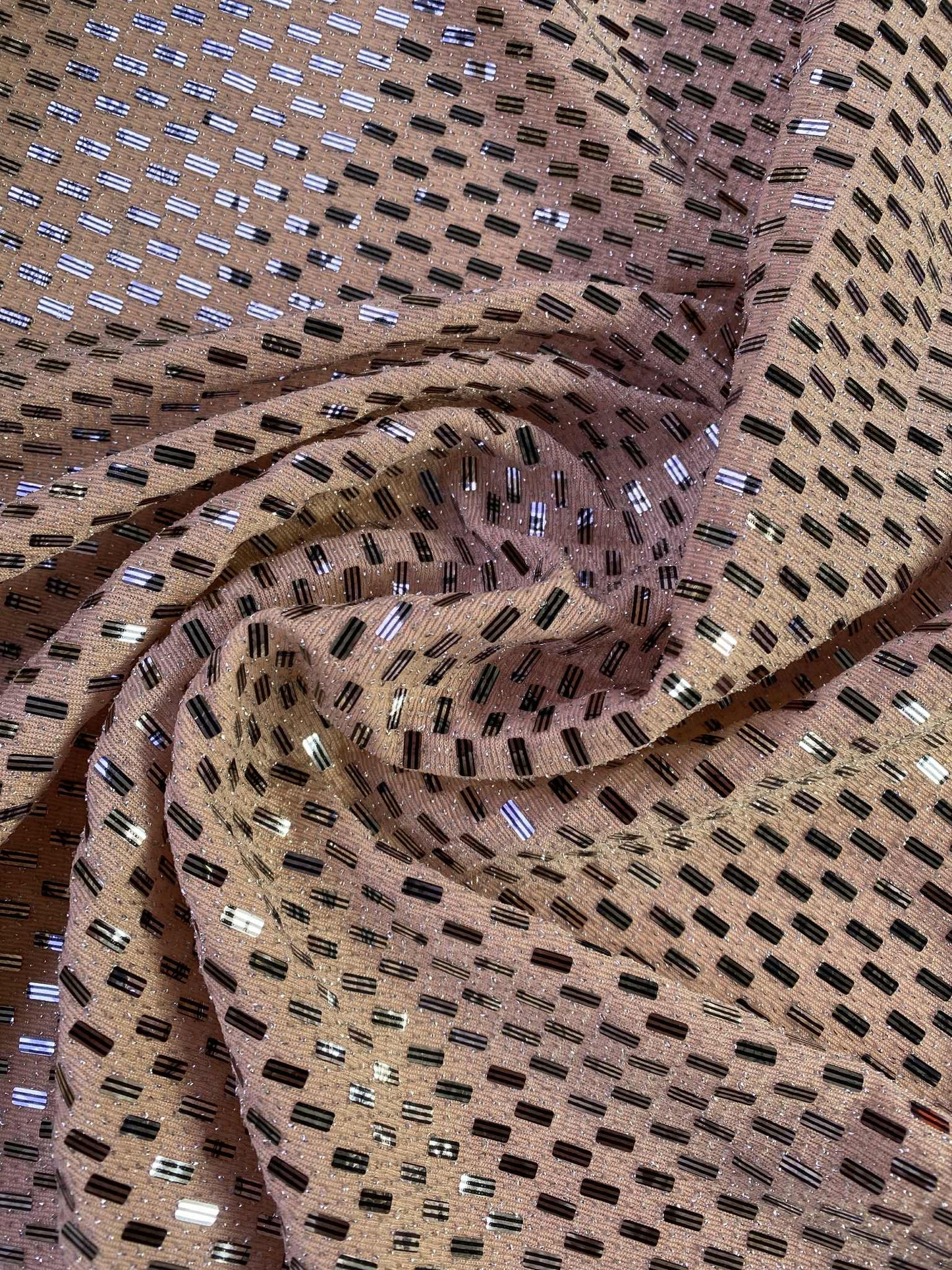 Slinky Lyra Sequins - Pink - 58"Wide - Sold By The Metre