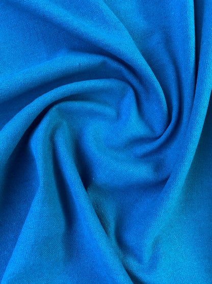 Premium Linen & Cotton Blend Fabric - Blue - 57" Wide - Breathable Dressmaking Fabric