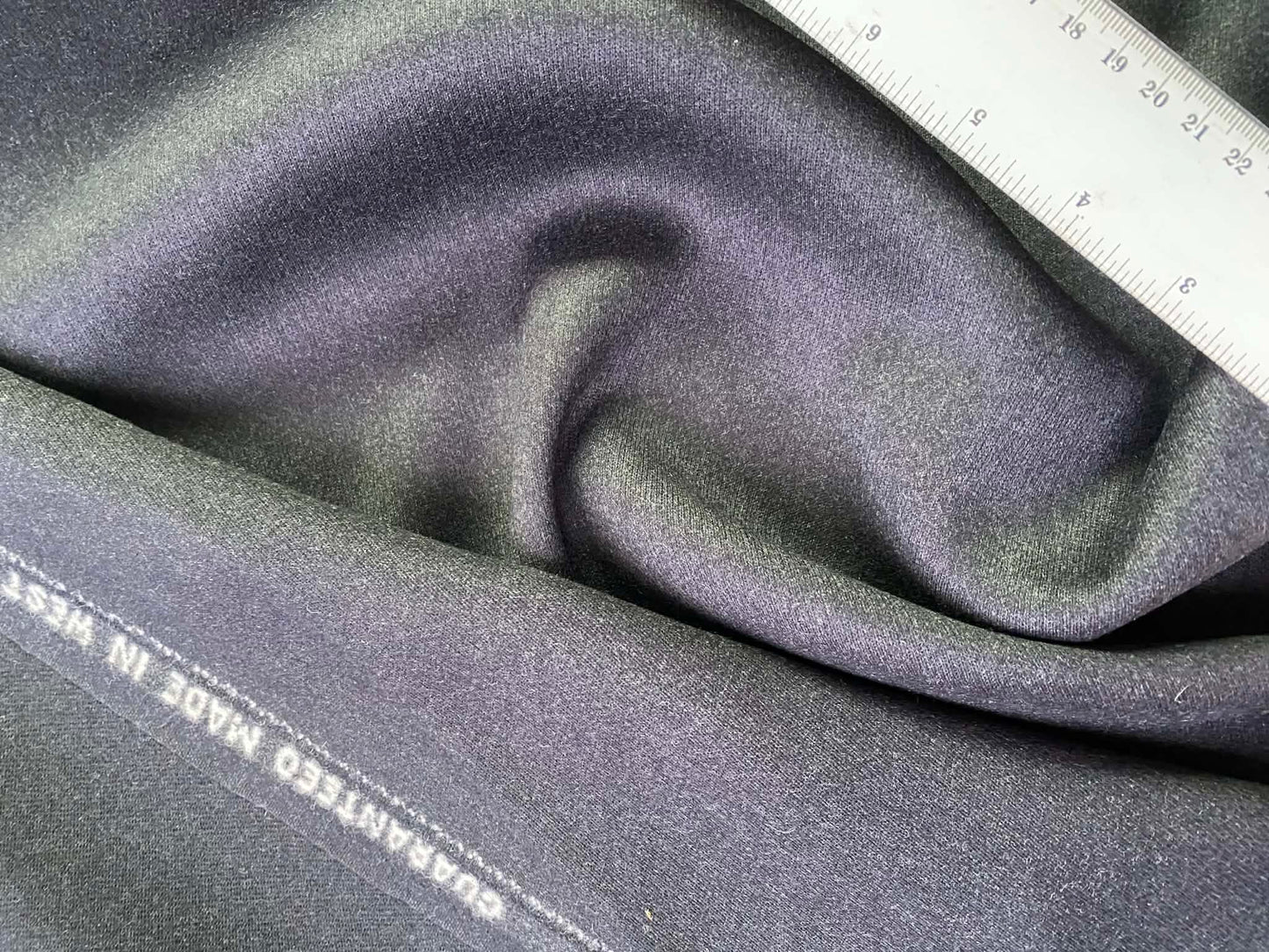 100% Wool Fabric -Black - 30" Wide - Traditional Tailoring & Heritage Quality - £5.99/m