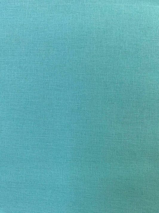 100% Cotton Plain Crafting & Quilting Fabric - 58" Wide - Aqua- £4.99/m