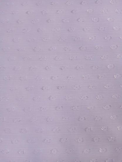 Clipped Yayoo - White - 57" Wide - Sold By The Metre