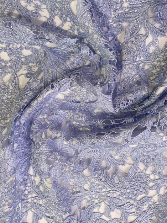 Phase 8 Guipure Lace - Cornflower Blue - 46"Wide - Sold By The Metre