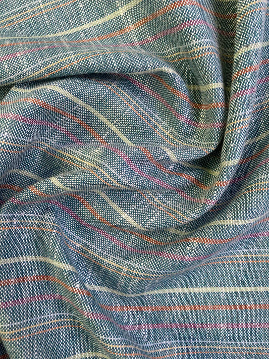 Cotton Linen - Green/Pink/Orange/White/Yellow - 60"Wide - Sold By The Metre