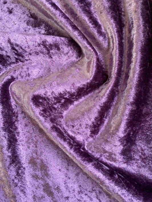 Lilac Purple Heavy Velvet Fabric - 56" Wide - Premium Weight - Soft Sheen - £2.99/m