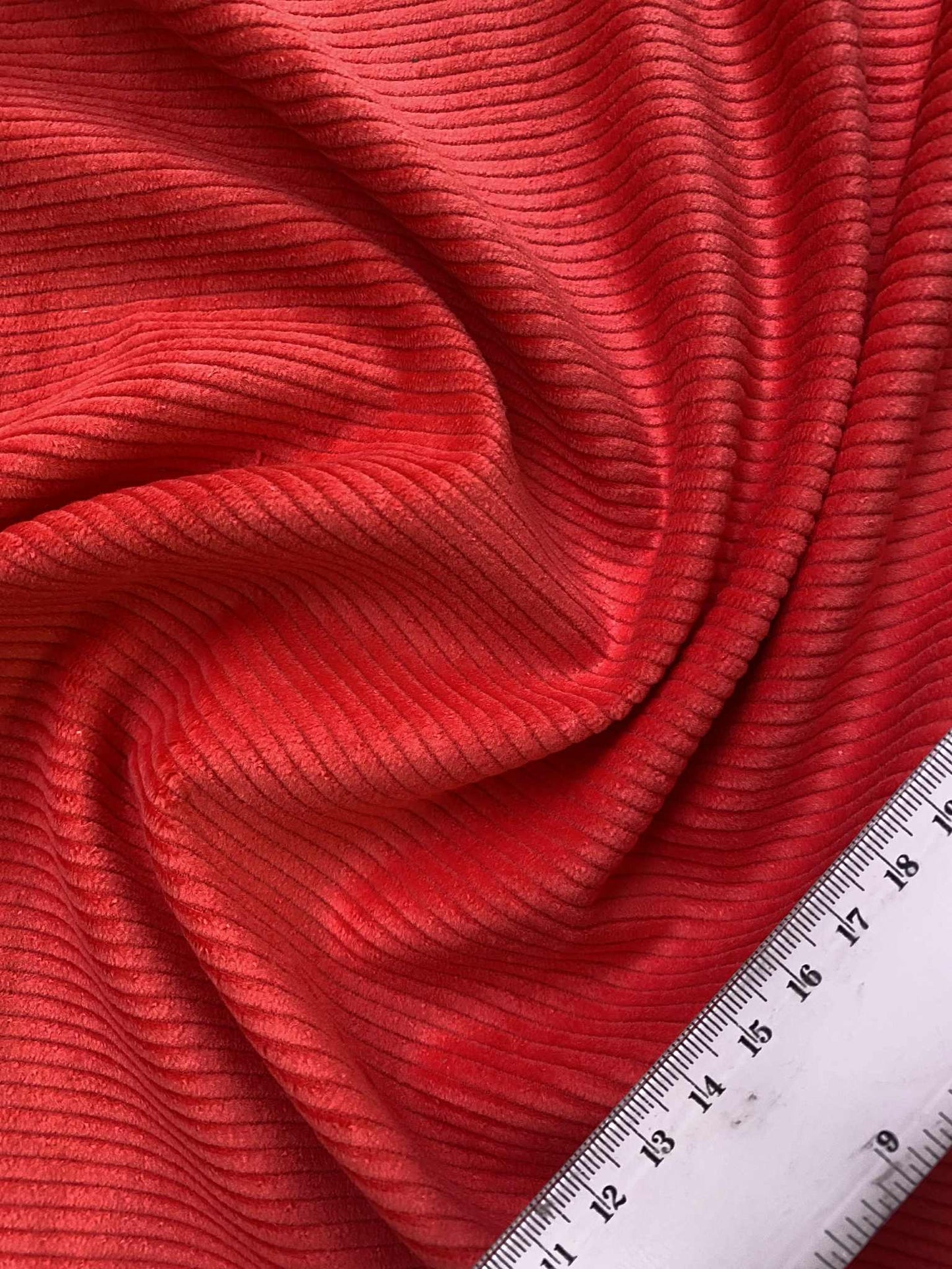 100% Cotton Corduroy - Bright Orange - 58"Wide - Sold By The Metre