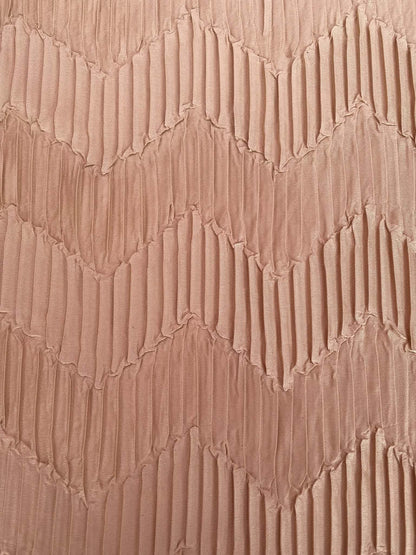 Chevron Pleated Stretch Polyester Fabric - 68" Wide, £3.99 per Metre