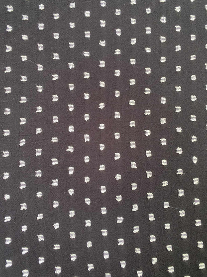 River Island Crepe - Spot - Black - 60"Wide - Sold By The Metre