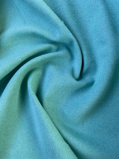 Premium Linen & Cotton Blend Fabric - Dusty Green - 57" Wide - Breathable Dressmaking Fabric