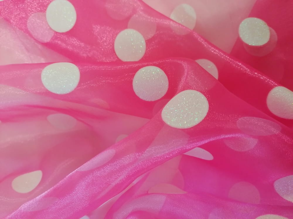 Organza - Sparkle Spot - Various - 57" Wide - Sold By the Metre - legend textiles