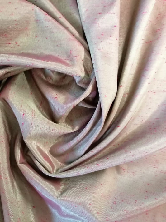 Two Tone Shot Satin - Olive/Pink - 58" Wide - Sold By the Metre - legend textiles