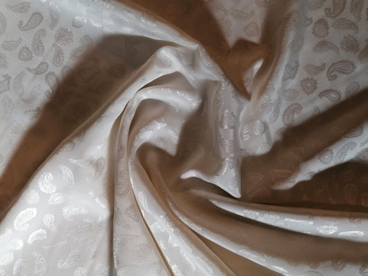 100% Polyester - Cream - 44" Wide - Sold By the Metre - legend textiles