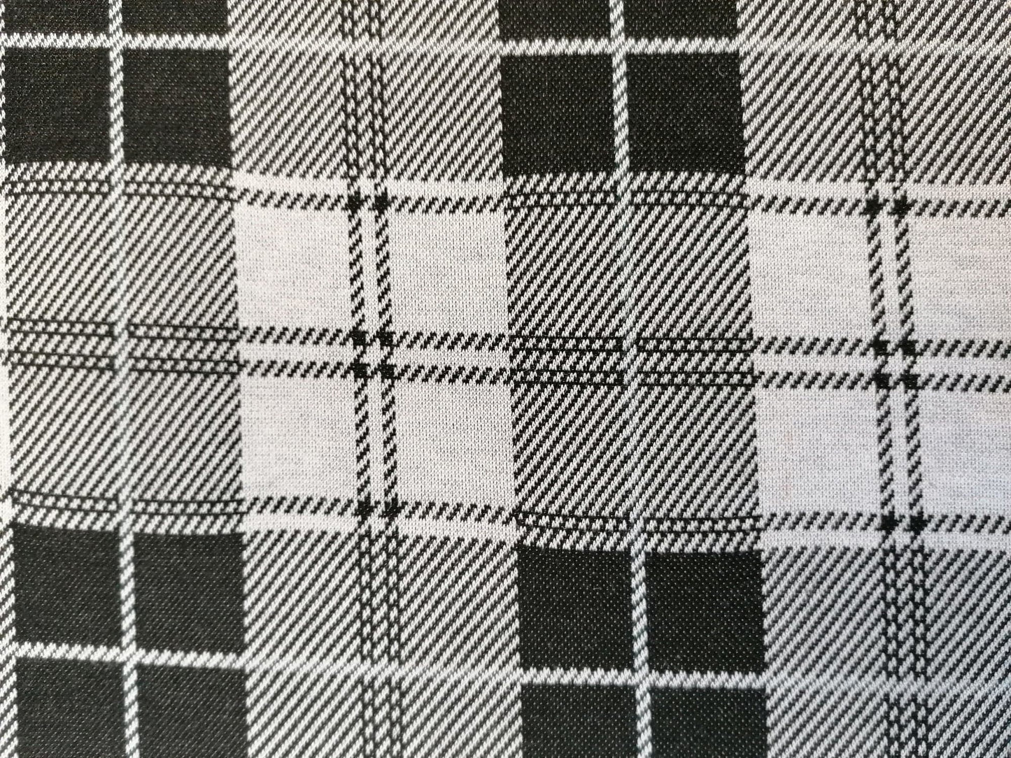 Ponti - Check - Black/Grey - 55" Wide - Sold By the Metre